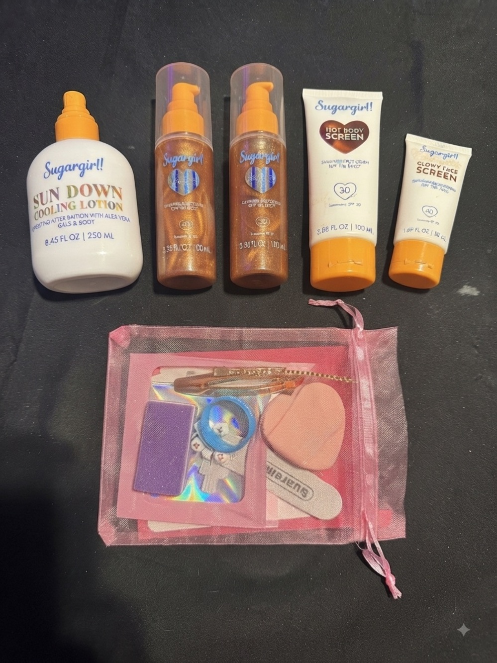 Sugargirl Sun & Shimmer Skin Care Bundle + Beauty Gift Bag